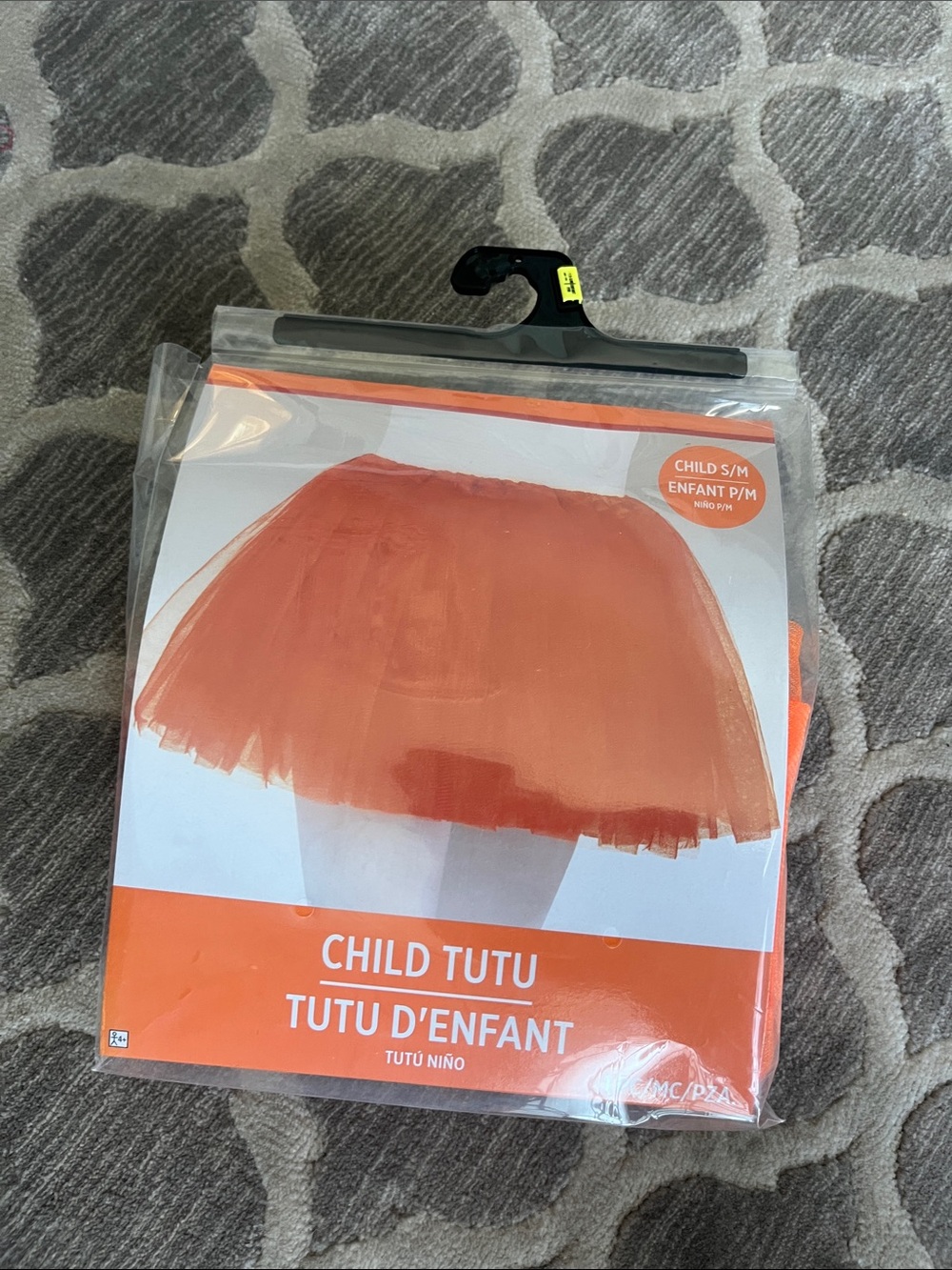 Kids Orange Tulle Tutu Skirt - Child Size S/M